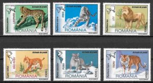 sellos fauna Rumania 2000