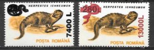 coleccion sellos fauna Rumania 2001