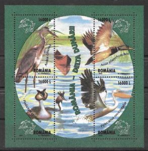 coleccion sellos fauna Rumania 2004