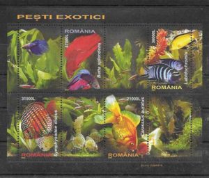 coleccion sellos fauna Rumania 2005