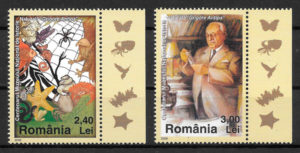 filatelia coleccion fauna Rumania 2008