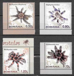 coleccion sellos fauna Rumania 2010