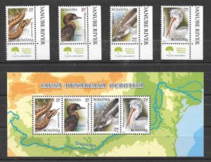 coleccion sellos fauna Rumania 2010