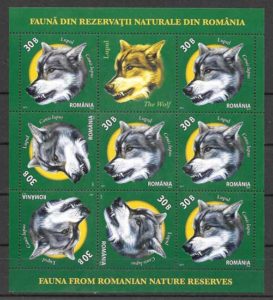 filatelia coleccion fauna Rumania 2011