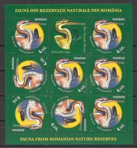 filatelia coleccion fauna Rumania 2011