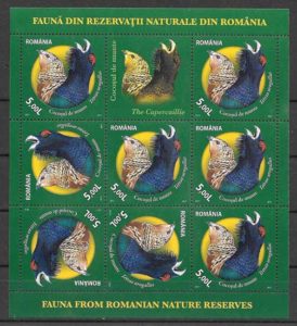 filatelia coleccion fauna Rumania 2011