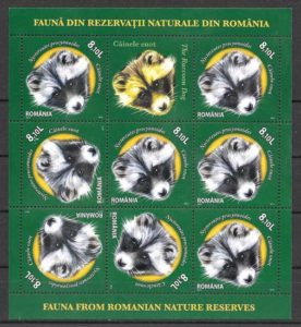 filatelia coleccion fauna Rumania 2011