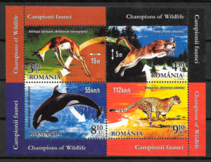 sellos fauna Rumania 2015