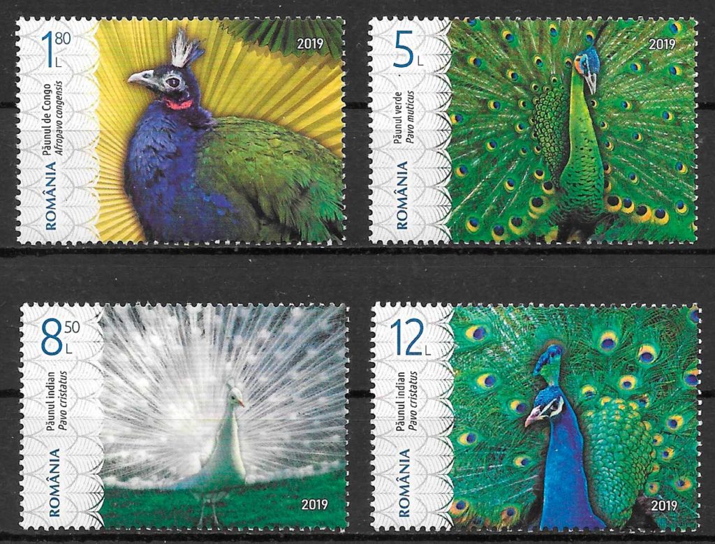 coleccion sellos fauna Rumania 2018