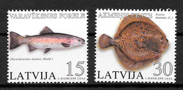 sellos fauna Letonia 2004