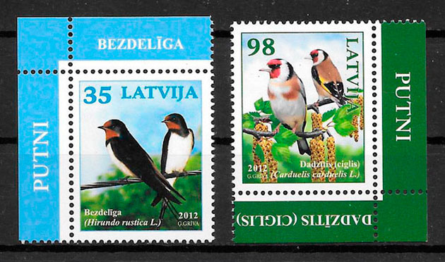 sellos fauna Letonia 2012