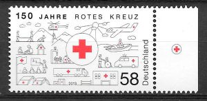 filatelia colección cruz roja Alemania 2013