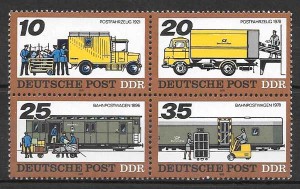 filatelia trenes Alemania DDR 1978