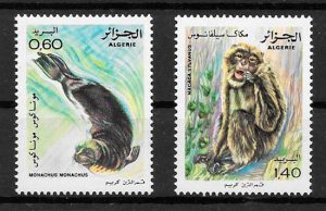 filatelia fauna Argelia 1981
