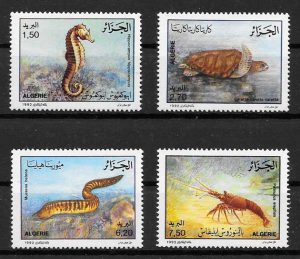 filatelia colección fauna Argelia 1992