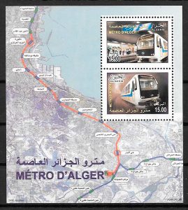 filatelia trenes Argelia 2011