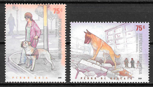 sellos perros Argentina 2004