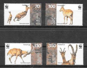 colección sellos fauna wwf Armenia 1996