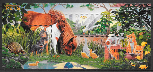 sellos fauna Australia 1996