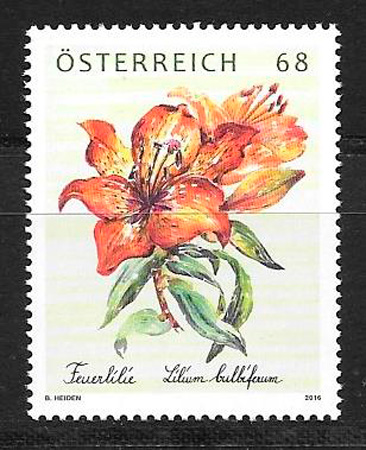 filatelia flora Austria 2016