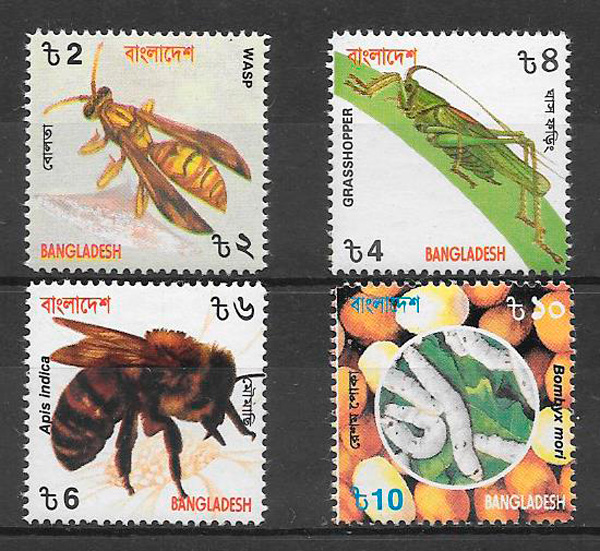 sellos fauna Bangladesh 2000