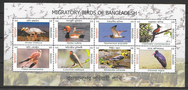 filatelia fauna Bangladesh 2013