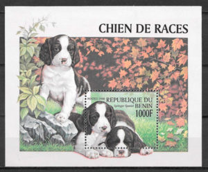 filatelia gatos y perros Benin 1998