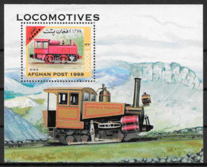 filatelia colección trenes Benín 1999