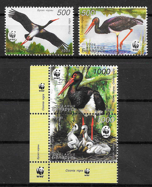 colección sellos wwf Bielorrusia 2005