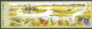 colección sellos fauna y flora Brasil 2001