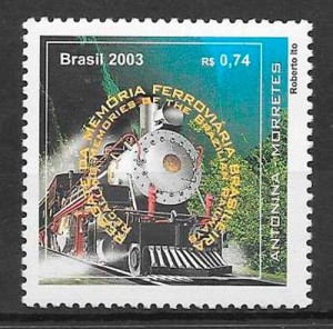 colección sellos trenes Brasil 2003