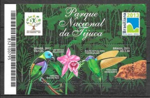 filatelia fauna y flora Brasil 2011