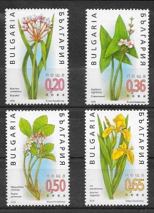 colección sellos flora Bulgaria 2003