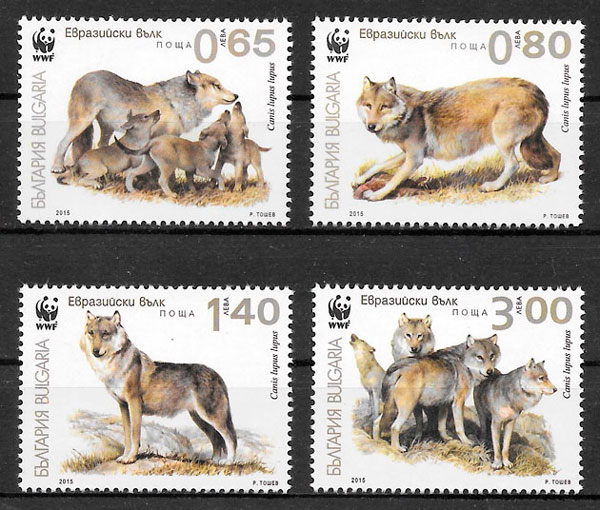 colección sellos wwf Bulgaria 2015