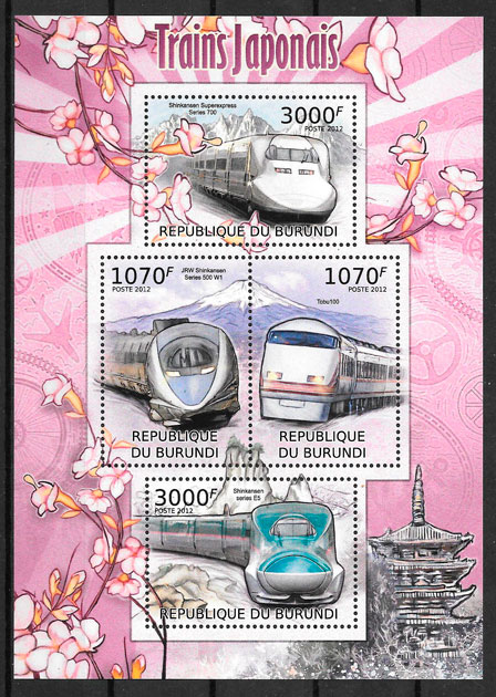 sellos trenes Burundi 2012