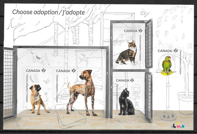 sellos perros Canada 2013
