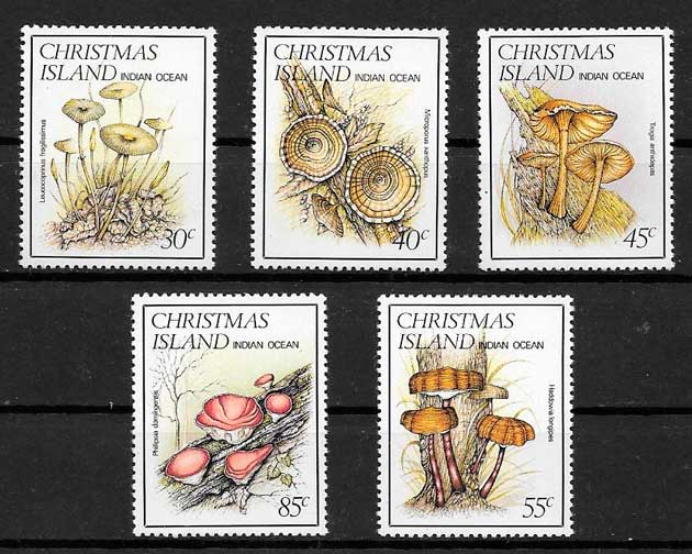 sellos setas Christmas Island 1984