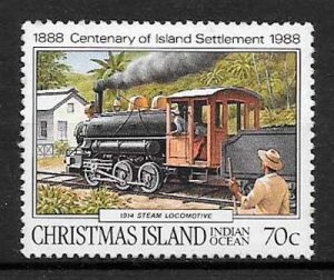 filatelia trenes Christmas Island 1988