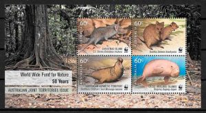 colección sellos fauna wwf Christmas Island 2011