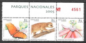 sellos fauna y flora Costa Rica 2005
