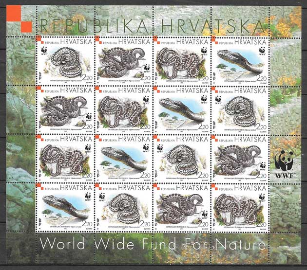 sellos de Fauna Croacia 1999