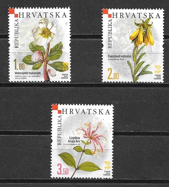 Filatelia flora Croacia 208