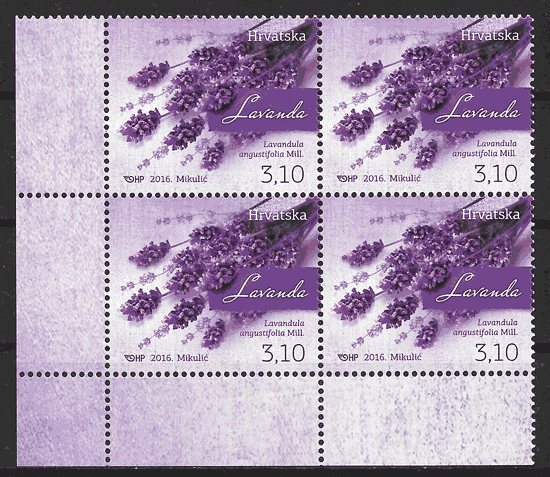 sellos flora Croacia 2016