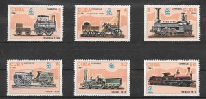 locomotoras antiguas de Cuba 1988