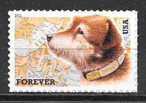 colección sellos gatos y perros EE:UU 2011