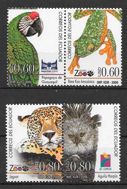 sellos fauna Ecuador 2006