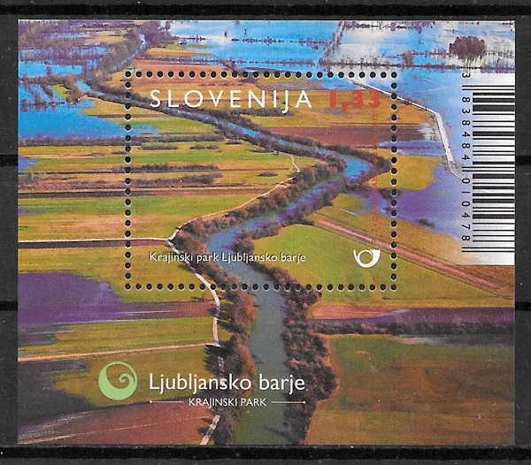 colección selos parques naturales Eslovenia 2015