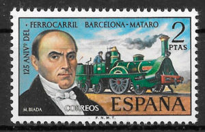 sellos trenes Espana 1974