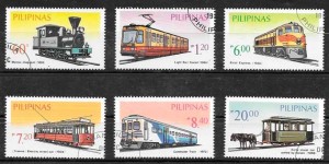 Filatelia Filipinas trenes 1984