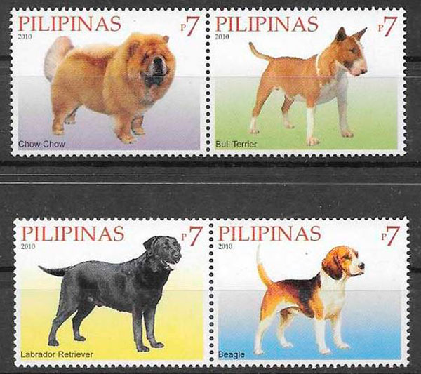 sellos perros Filipinas 2010